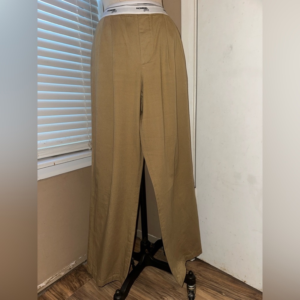 HOMMEgirls pleated elastic waistband trouser